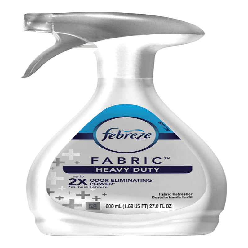 Febreze Heavy Duty Clean Scent Fabric Freshener 27 oz Liquid, Pack of 4