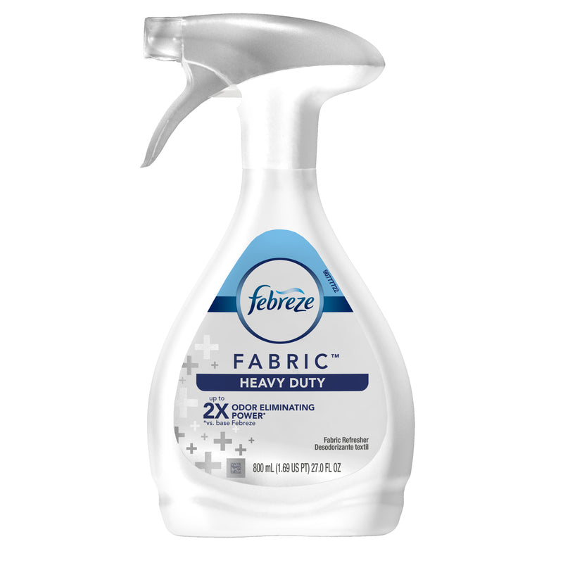 Febreze Heavy Duty Clean Scent Fabric Freshener 27 oz Liquid, Pack of 4