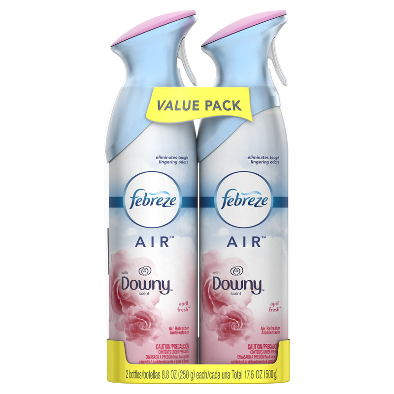 Febreze Air Downy April Fresh Scent Air Freshener 17.6 oz Aerosol, Pack of 3