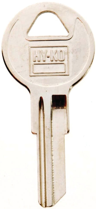 Hy-Ko 11010IN8 Key Blank, Brass, Nickel, For: ILCO Cabinet, House Locks and Padlocks, IN8 Key Number, Pack of 10