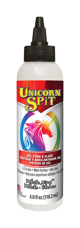 Unicorn Spit Flat White Gel Stain and Glaze 4 oz, Pack of 6