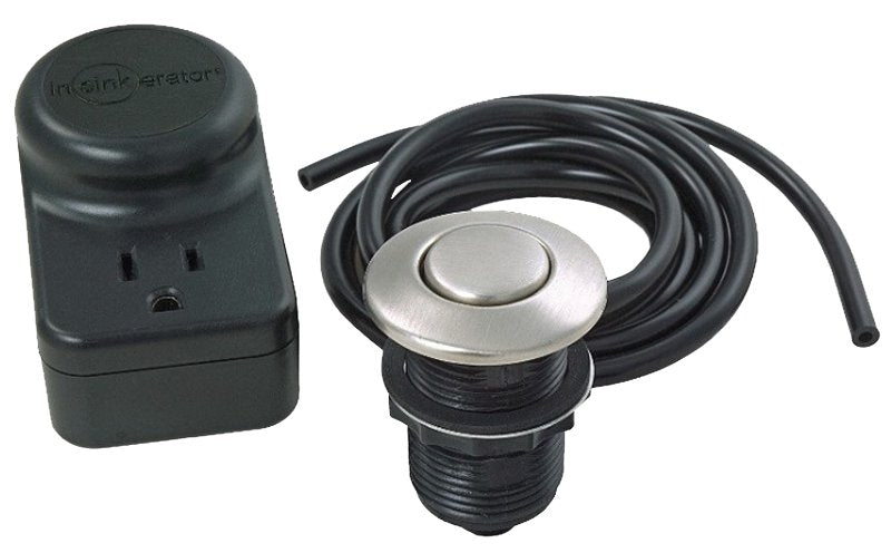 InSinkErator 76696A-ISE Disposer Control Switch, Satin Nickel, Dual Outlet Switch, 120 V