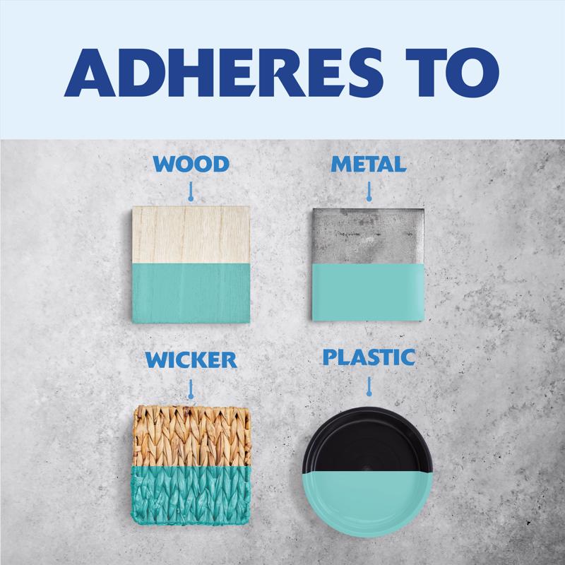 Rust-Oleum Painter's Touch 2X Ultra Cover Satin Vintage Teal Paint+Primer Spray Paint 12 oz