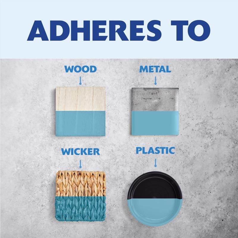 Rust-Oleum Painter's Touch 2X Ultra Cover Satin French Blue Paint+Primer Spray Paint 12 oz