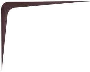 ProSource 21141CHO-PS Shelf Bracket, 182 lb/Pair, 12 in L, 10 in H, Steel, Chocolate, Pack of 20