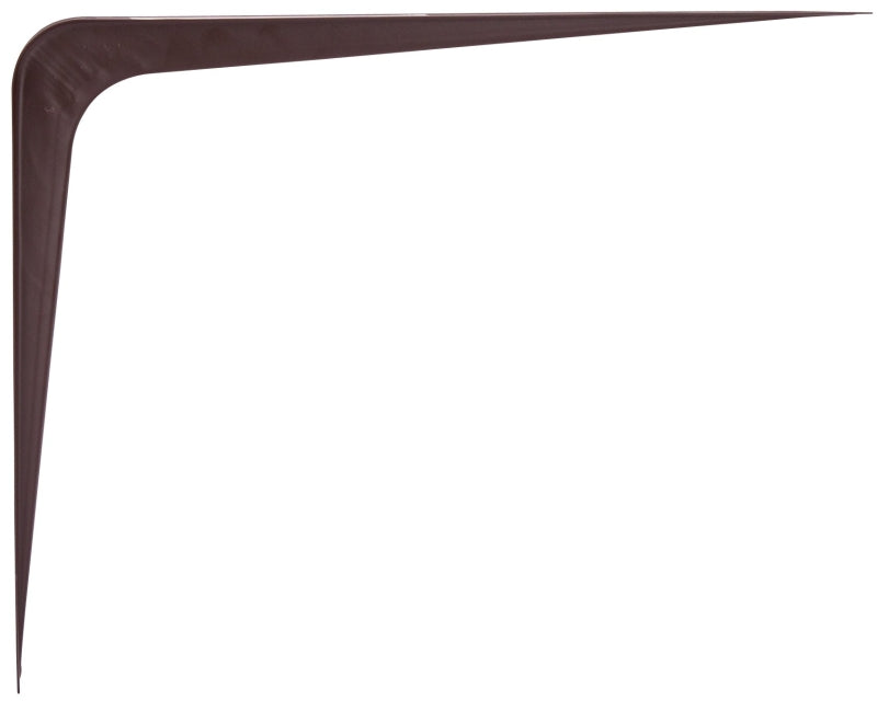ProSource 21141CHO-PS Shelf Bracket, 182 lb/Pair, 12 in L, 10 in H, Steel, Chocolate, Pack of 20