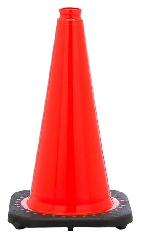 JBC Revolution RS Series RS70032C Traffic Safety Cone, 28 in H Cone, Fluorescent Orange Cone