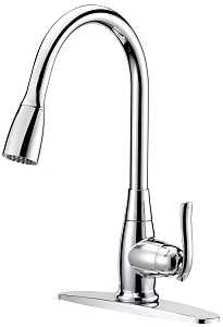 Boston Harbor FP4A0000CP Faucet Pull-Down Kitchen Faucet, 1.8 gpm, 1-Handle, 1 or 3-Faucet Hole