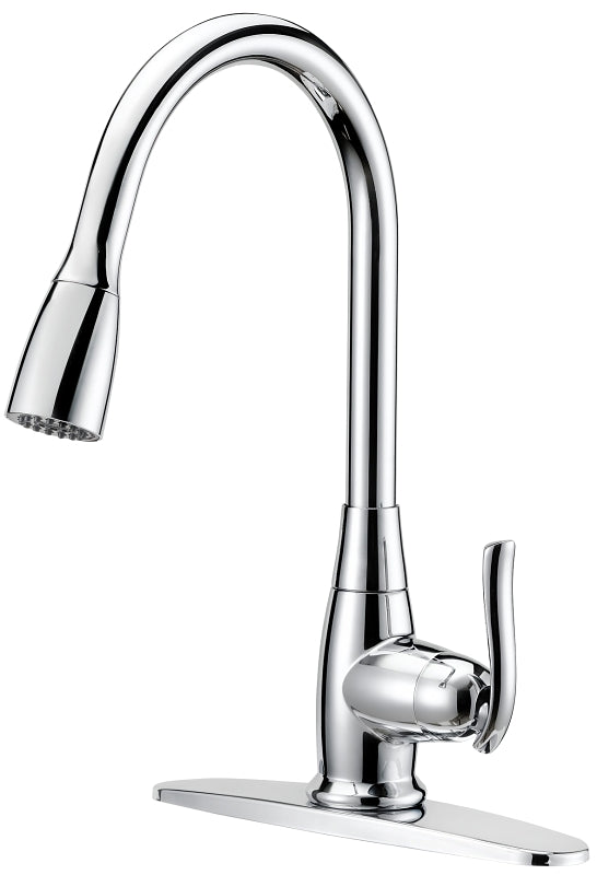 Boston Harbor FP4A0000CP Faucet Pull-Down Kitchen Faucet, 1.8 gpm, 1-Handle, 1 or 3-Faucet Hole