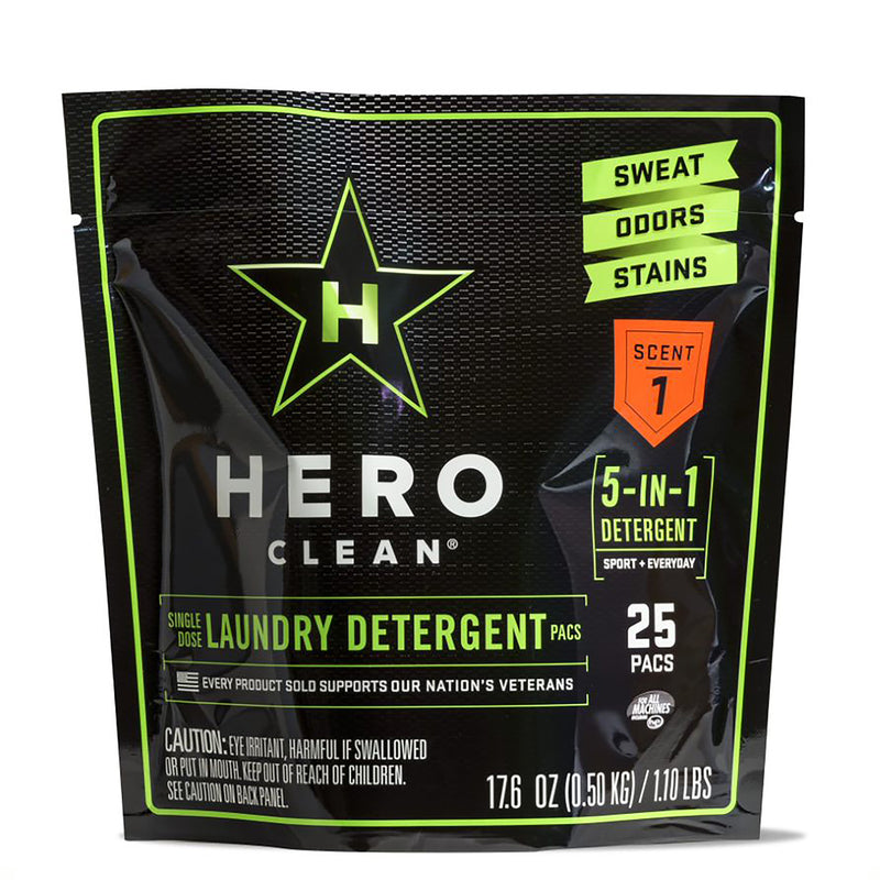 Hero Clean Juniper Scent Laundry Detergent Pod 25 pk, Pack of 6