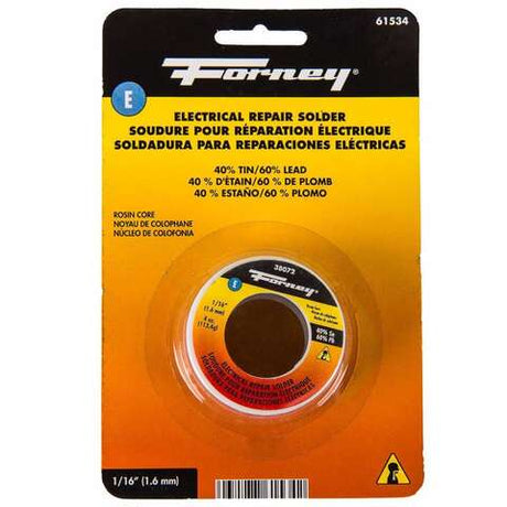 Forney 4 oz Rosin Core Solder Wire 0.06 in. D Tin/Lead 40/60 1 pc