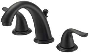 Boston Harbor TQ-FW6B0000RW Lavatory Faucet, 1.2 gpm, 2-Handle, 3-Faucet Hole, Brass/Plastic/Zinc, Lever Handle