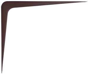 ProSource 21142CHO-PS Shelf Bracket, 170 lb/Pair, 14 in L, 12 in H, Steel, Chocolate, Pack of 20