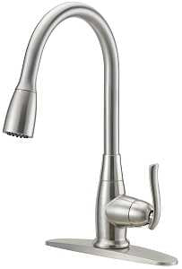 Boston Harbor FP4A0000NP Faucet Pull-Down Kitchen Faucet, 1.8 gpm, 1-Handle, 1 or 3-Faucet Hole