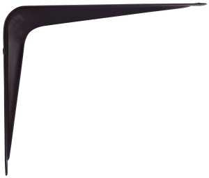 ProSource 21137BK-PS Shelf Bracket, 40 lb/Pair, 5 in L, 4 in H, Steel, Black, Pack of 20