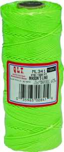 Marshalltown ML341 Mason Line, 500 ft L Line, Fluorescent Green Line