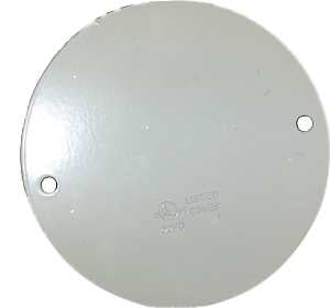 BWF CC-3WV Ceiling Outlet Cover, 5 in Dia, Round, Aluminum, White, Powder-Coated