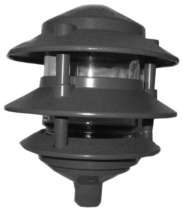 Teddico/Bwf P-3B Louver Light, 110/120 V, 75 W Lamp, Incandescent Lamp, Metal Fixture, Black, 7 in H x 6 in W Dimensions