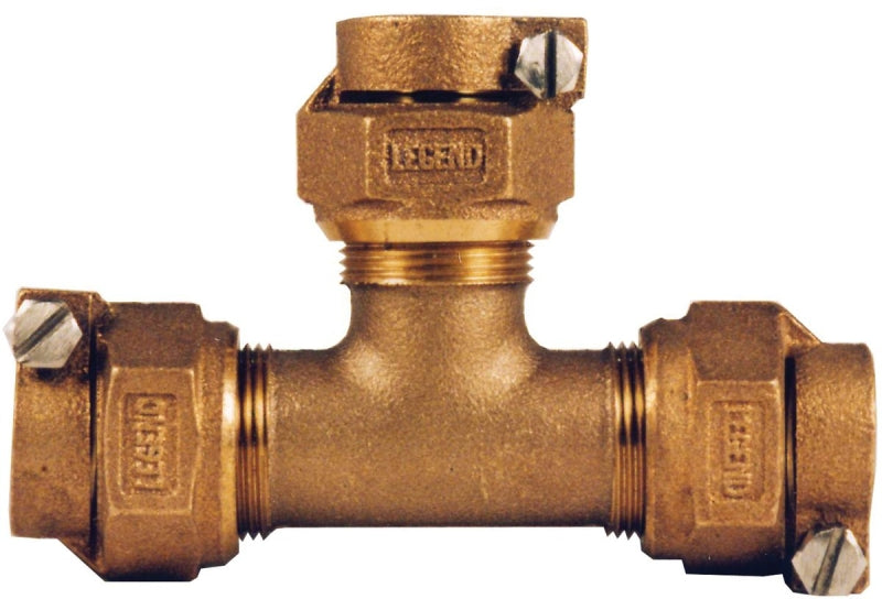 Legend T-4441NL Series 313-395NL Pipe Tee, 1 in, Pack Joint, Bronze, 100 psi Pressure