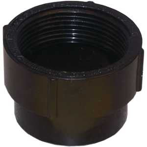 Canplas 103704SBC Cleanout Body, 4 in, FNPT x Spigot, ABS, Black, SCH 40 Schedule