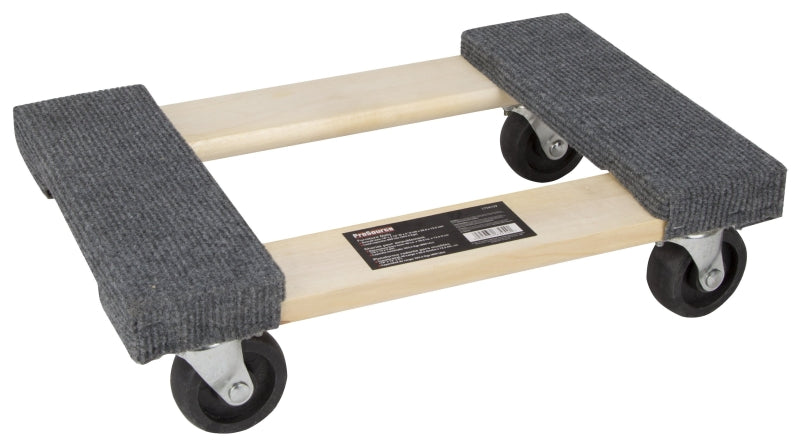 ProSource FD-1812 Furniture Dolly, 800 lbs, 18 in W Platform, 12 in D Platform, Hardwood Platform