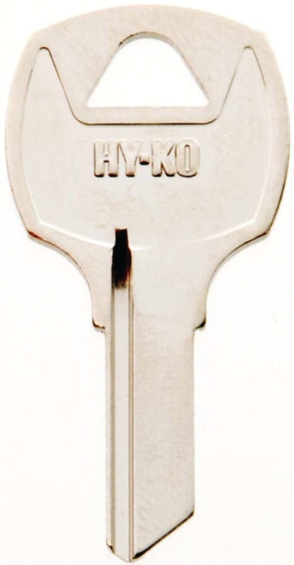 Hy-Ko 11010RO5 Key Blank, Brass, Nickel, For: National Cabinet Locks, RO5 Key Number, Pack of 10