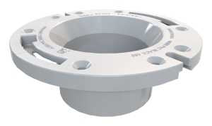 Oatey 43503 Closet Flange, 2.36 in W Dimensions, 3, 4 in Connection, PVC, White, For: Most Toilets