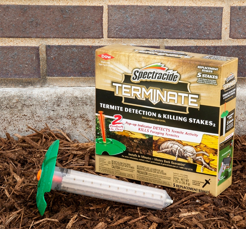 Spectracide HG-96116 Termite Detection and Killing Stake, Solid, Odorless, Brown/Tan