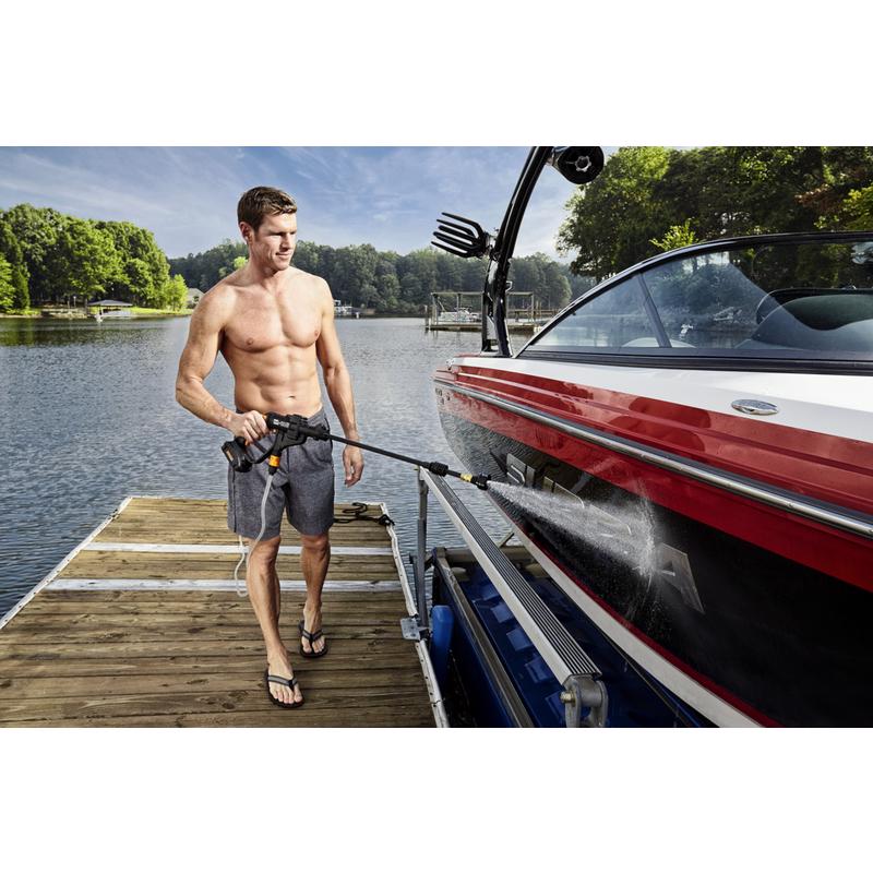 Worx Hydroshot 320 psi Battery 0.5 gpm Portable Power Cleaner