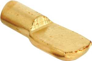 PEG SHELF SUPPORT 1/4IN BRASS