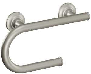Moen LR2352DBN Grab Bar, 8 in L Bar, 250 lb, Stainless Steel, Nickel