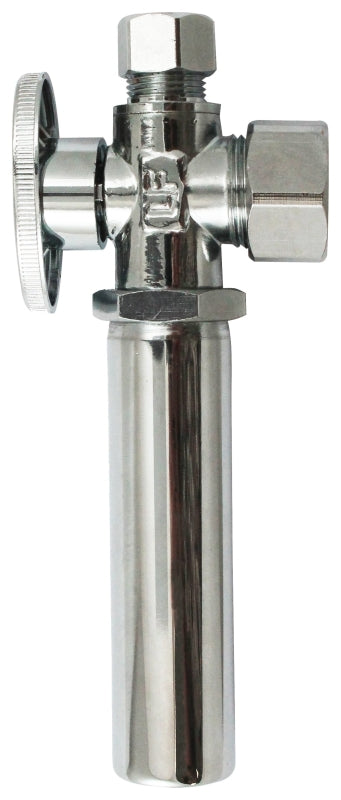 Plumb Pak K2622WHALF Angle Valve with Hammer Arrestor, 5/8 x 3/8 in Connection, FIP, 125 psi Pressure, Brass Body