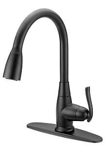 Boston Harbor FP4A0000BL Faucet Pull-Down Kitchen Faucet, 1.8 gpm, 1-Handle, 1 or 3-Faucet Hole