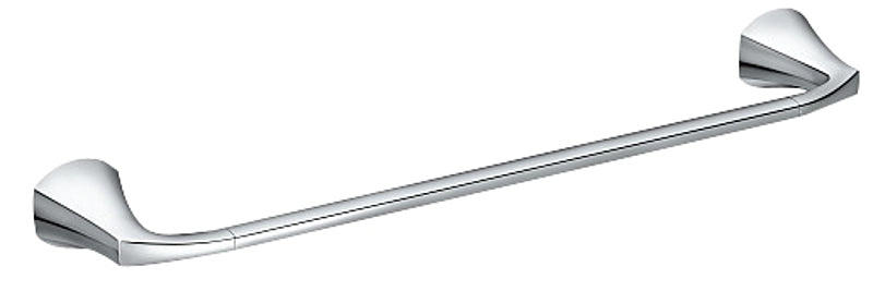 Moen Lindor MY8724CH Towel Bar, 24 in L Rod, Brass/Zinc, Chrome, Wall Mounting
