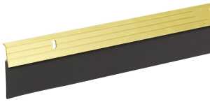 Frost King A79GA Door Sweep, Gold Flange, 36 in L, 2 in W, Aluminum Flange, Rubber Insert