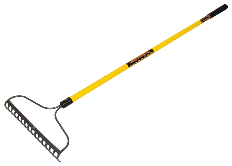 Structron 42366 Bow Rake, 3 in L Head, 16 in W Head, 16-Tine, Steel Tine, Steel Head, 60 in L Handle