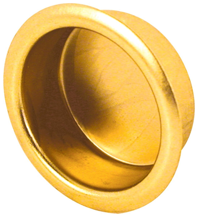 Prime-Line N 6846 Door Pull, 3/4 in Dia, 5/16 in D, Steel, Brass