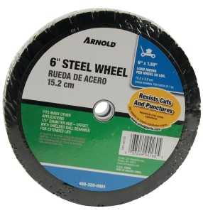 Arnold 490-320-0001 Tread Wheel, Specifications: 1-3/8 in L Hub, Steel