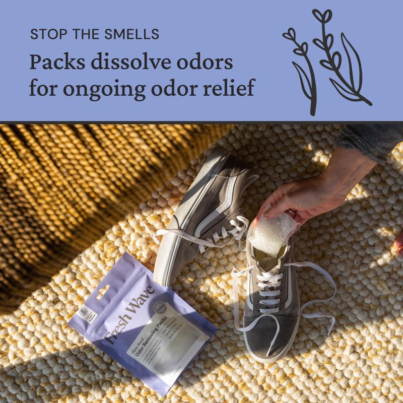 Fresh Wave Lavender Lavender Scent Odor Removing Packs 4.5 oz Beads, Pack of 6