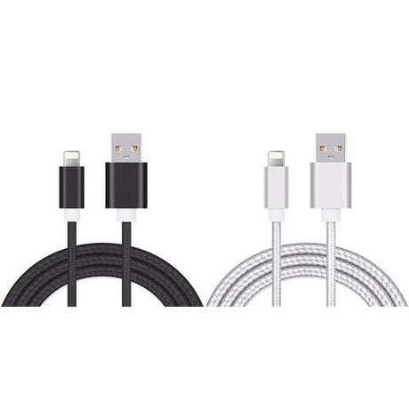 FabCordz 6 ft. L USB Charging and Sync Cable 2 pk