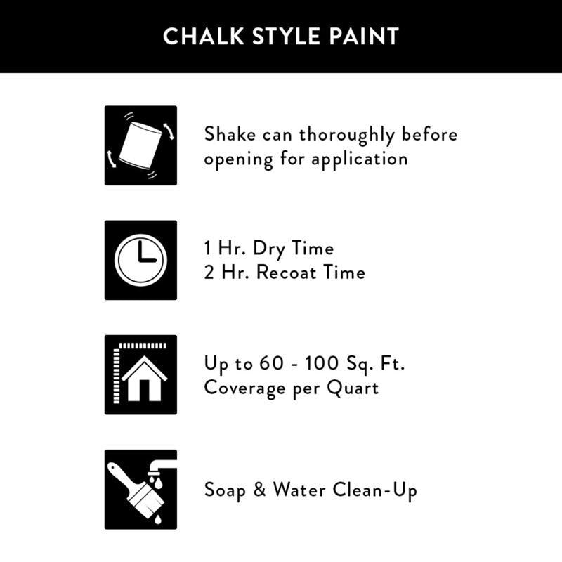 Magnolia Home by Joanna Gaines KILZ Flat Chalk Finish Tint Base Base 3 Furniture Paint Interior 1 qt, Pack of 6