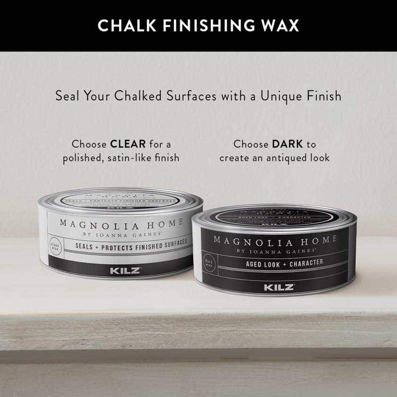 Magnolia Home by Joanna Gaines KILZ Flat Chalk Finish Tint Base Base 3 Furniture Paint Interior 1 qt, Pack of 6