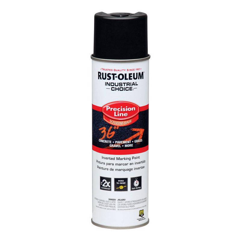 Rust-Oleum Industrial Choice Black Inverted Marking Paint 17 oz, Pack of 6