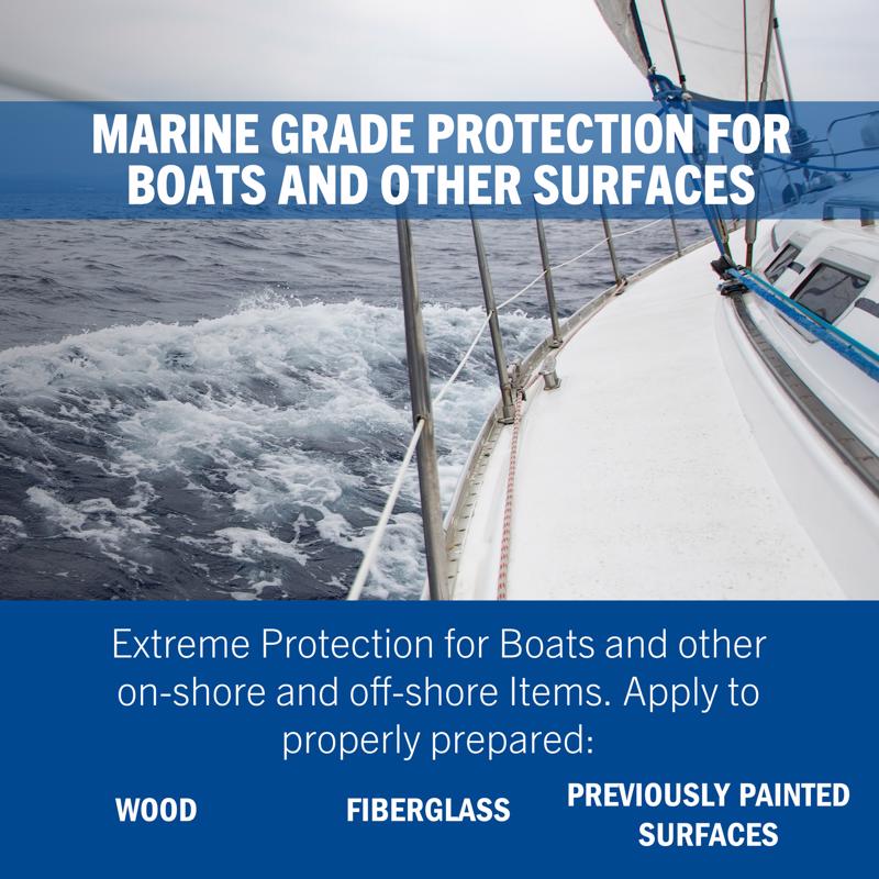 Rust-Oleum Marine Coatings Outdoor Flat Blue Epoxy Antifouling Paint 1 qt