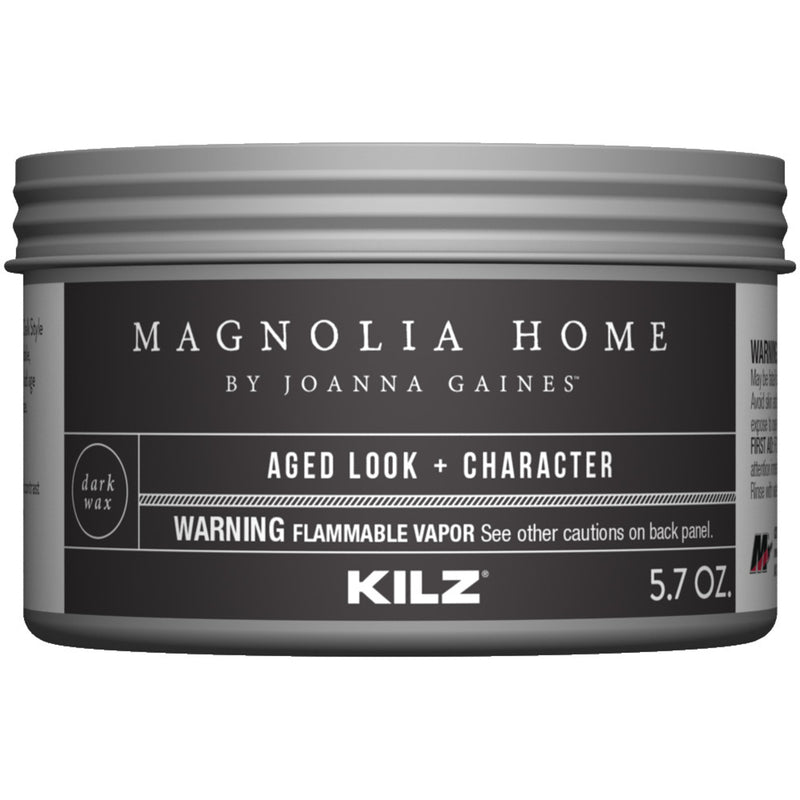 Magnolia Home by Joanna Gaines Kilz Transparent Flat Dark Vintage Finishing Wax 5.7 oz, Pack of 6