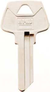 Hy-Ko 11010S16 Key Blank, Brass, Nickel, For: Sargent Cabinet, House Locks and Padlocks, S16 Key Number, Pack of 10
