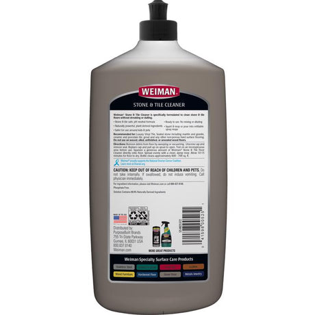 Weiman Citrus Scent Stone and Tiler Cleaner 32 oz Liquid, Pack of 6