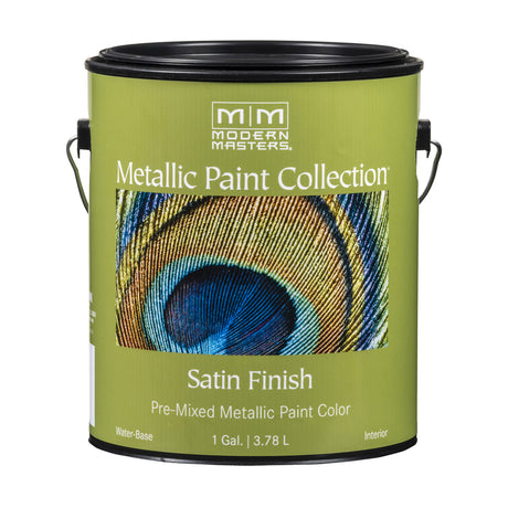Modern Masters Metallic Paint Collection Satin Brass Water-Based Metallic Paint 1 gal