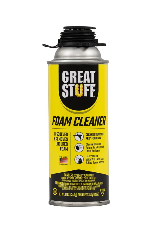 Great Stuff 259205 Tool Cleaner, Liquid, Colorless, 12 oz Can