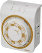 Woods 50003 Mechanical Timer, 15 A, 125 V, 1875 W, 7 days Time Setting, White